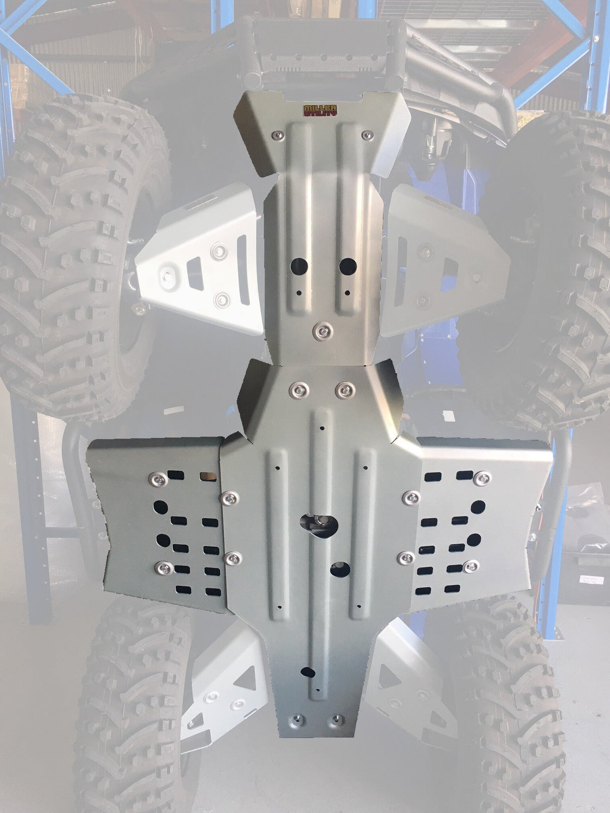 RIVAL POWERSPORTS USA Central Skid Plate Alloy 2444.7153.1