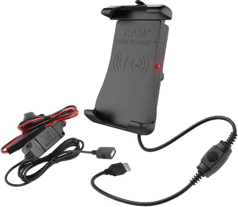 RAM Wireless Charging Holder Quick Grip W/Harness RAM-HOL-UN14WB-V7M-1