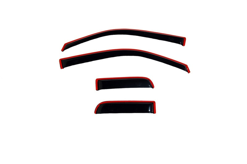 AVS 04-14 Ford F-150 Supercab Ventvisor In-Channel Front & Rear Window Deflectors 4pc - Smoke 194738