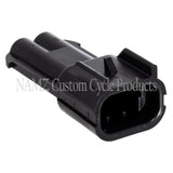 NAMZ Delphi-Packard Weatherpack 2-Position Male Wire Connector w/Seals NDP-38062