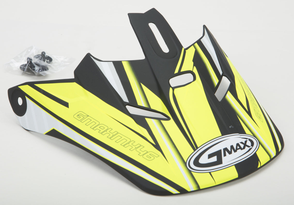 GMAX Gm-46.2 Coil Helmet Visor Matte Black/Hi-Vis Xs-Sm G046229