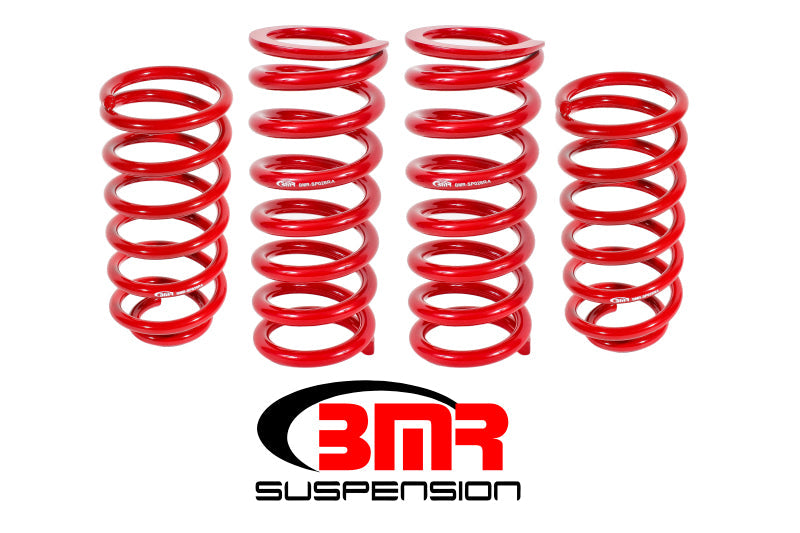 BMR 79-04 Fox Mustang Lowering Spring Kit (Set Of 4) - Red SP027R