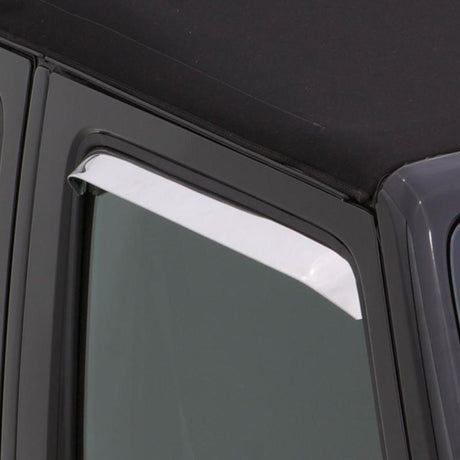 AVS 80-96 Ford Bronco (Installs w/Screws) Ventshade Window Deflectors 2pc - Stainless 12068