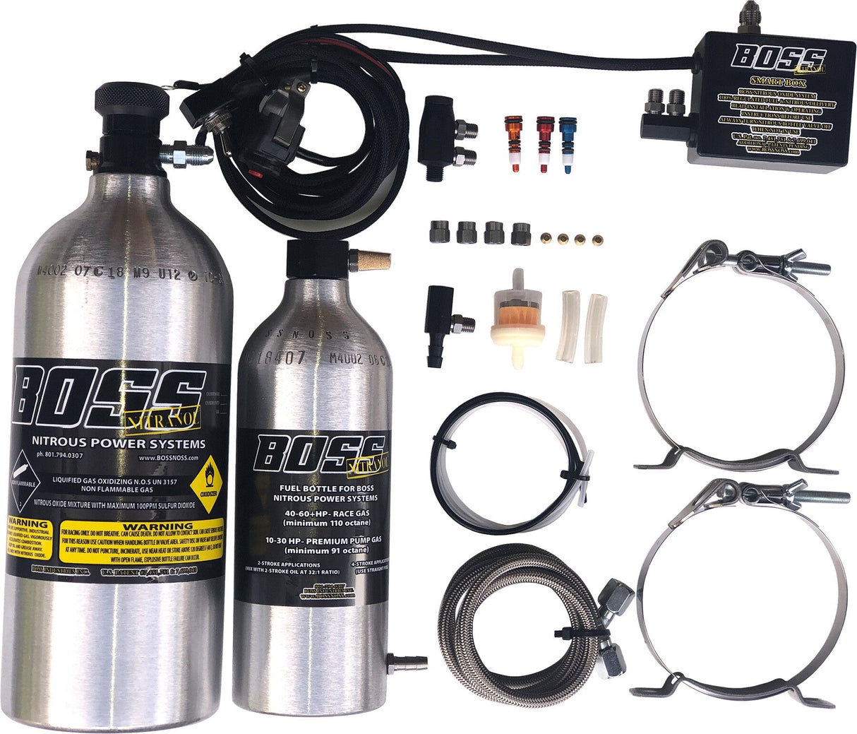 BOSS NOSS Nitrous Oxide Injection System 1 Cylinder 2 Or 4 Stroke BN1C 2-4SS