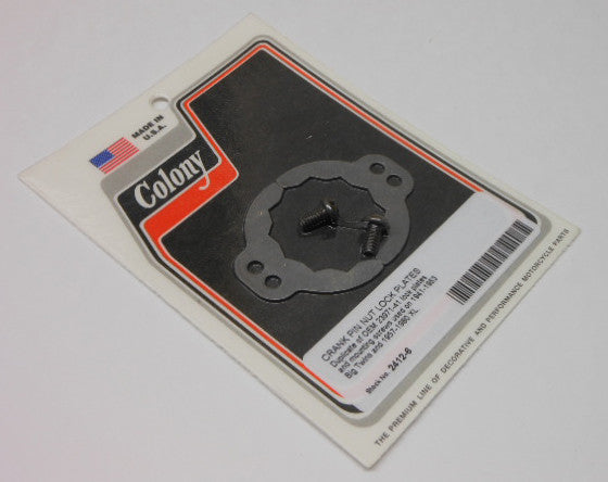 COLONY MACHINE Crank Pin Nut Lock Plate Big Twin 41-53 Xl 57-80 2412-6
