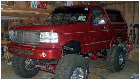 Bushwacker 92-96 Ford Bronco Extend-A-Fender Style Flares 2pc - Black 20019-11