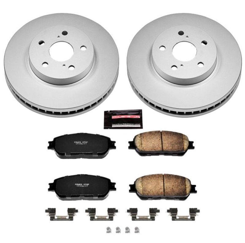Power Stop 05-07 Toyota Avalon Front Z17 Evolution Geomet Coated Brake Kit CRK5438