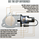 QTP 5in Bolt-On QTEC Electric Cutout Valve - Single QTEC5X