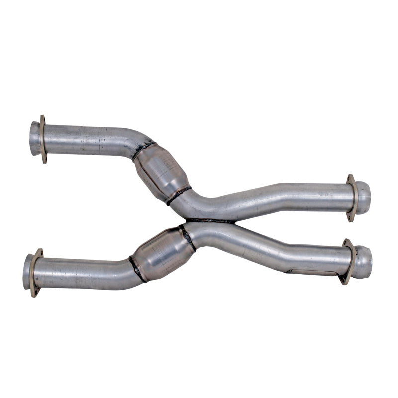 BBK 79-04 Mustang Coyote Swap Short Mid X Pipe w Catalytic Converters 3.0 For BBK Long Tube Headers 1786