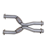 BBK 79-04 Mustang Coyote Swap Short Mid X Pipe w Catalytic Converters 3.0 For BBK Long Tube Headers 1786