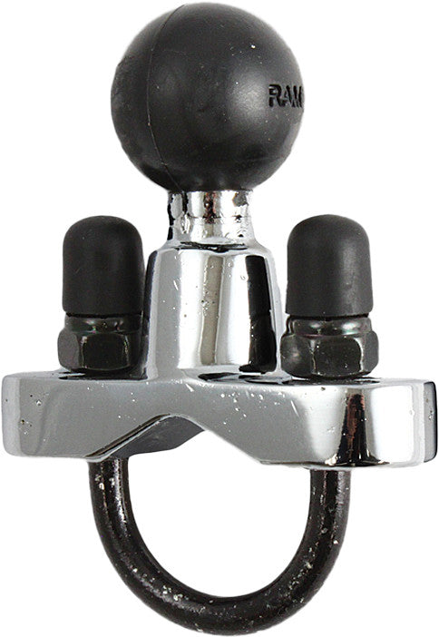 RAM Rail Base W/Stainless U-Bolt Fits 1/2"-1" Rails (Chrome) RAM-B-231CHU