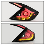 Spyder 16-18 Honda Civic 4 Door Light Bar LED Tail Lights - Black Smoke (ALT-YD-HC164D-LB-BSM) 5086440