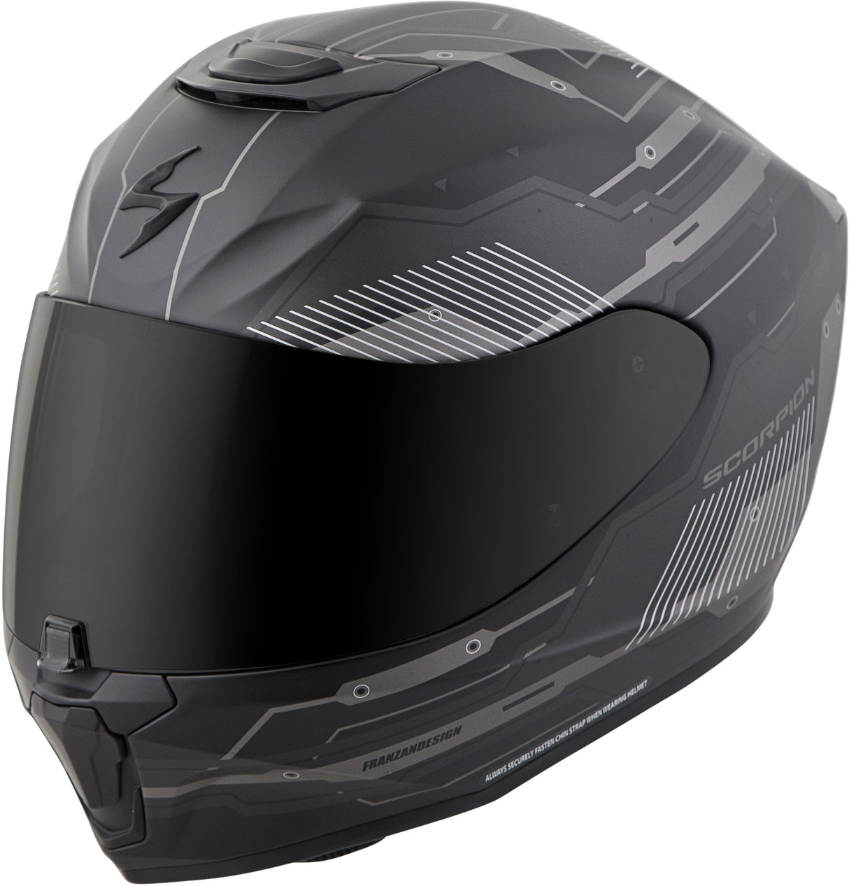 SCORPION EXO Exo-R420 Full-Face Helmet Techno Phantom Md 42-1014
