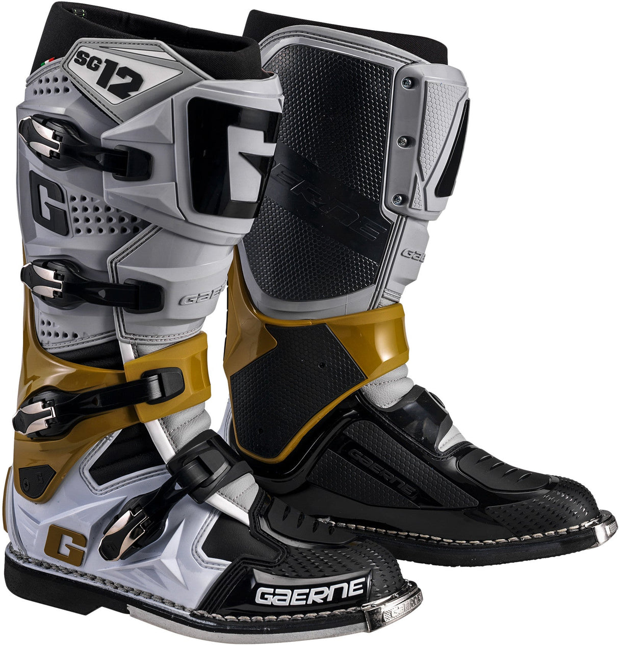 GAERNE Sg-12 Boots Grey/Magnesium/ White Sz 09 2174-080-09