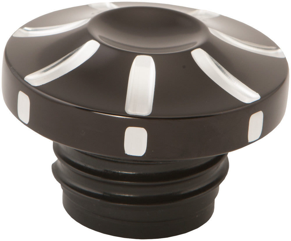 HARDDRIVE Vented Gas Cap Dash Black 0210-2036-BM