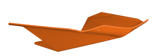 STRAIGHTLINE Skid Plate Orange Gen4 Front Bumper S/M 183-232-ORANGE