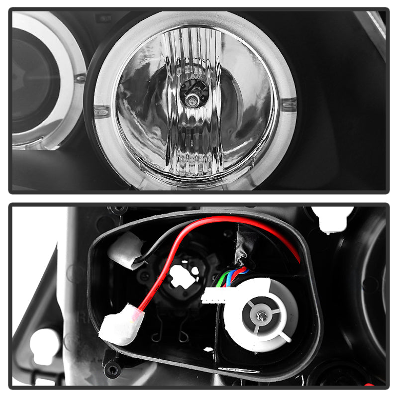 Spyder BMW E90 3-Series 06-08 Projector LED Halo Amber Reflctr Rplc Bulb Blk PRO-YD-BMWE9005-AM-BK 5009005