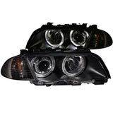 ANZO 1999-2001 BMW 3 Series E46 Projector Headlights w/ Halo Black (CCFL) 121261
