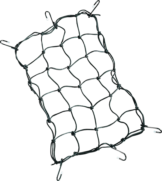 DRAG SPECIALTIES Cargo Net - 12" x 17" - 6 Hook - Black 10-6101B-HC4