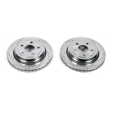 Power Stop 11-19 Dodge Durango Rear Evolution Drilled & Slotted Rotors - Pair AR83077XPR