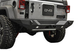 DV8 Offroad 07-18 Jeep Wrangler JK Full Length Rear Bumper w/ Lights RBSTTB-10