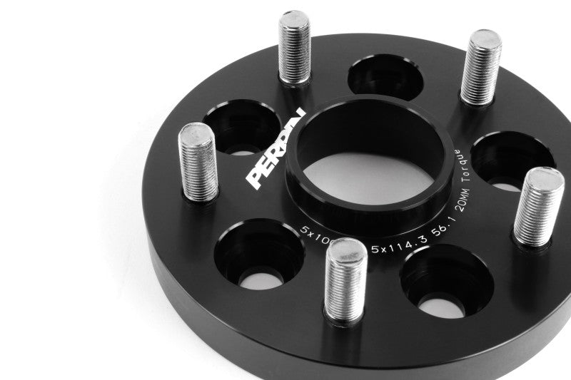 Perrin Wheel Adapter 20mm Bolt-On Type 5x100 to 5x114.3 w/ 56mm Hub (Set of 2) PSP-WHL-220BK