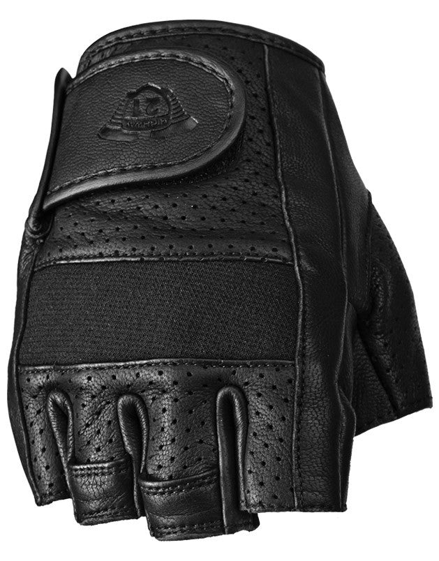 HIGHWAY 21 Half Jab Perforated Gloves Black Xl #5884 489-0018~5