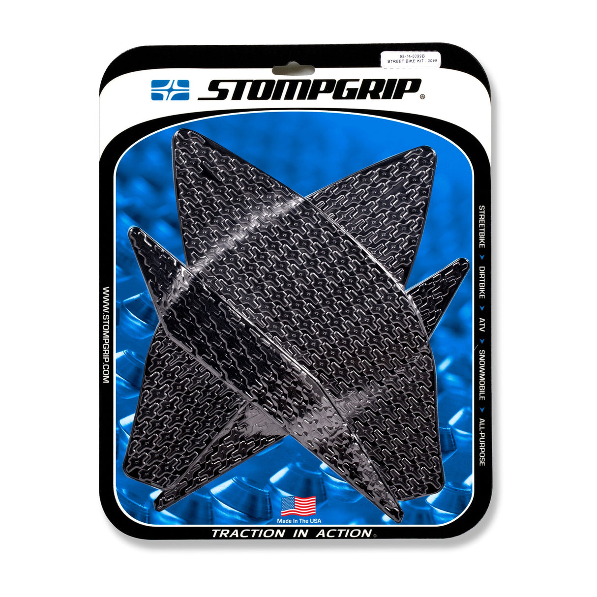 STOMPGRIP Tank Pad Kit Icon Black 55-14-0099B