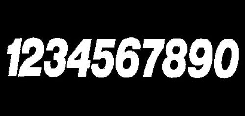 DIRT DIGITS #2 7" White Super X Digits 3/Pk SX73W-2