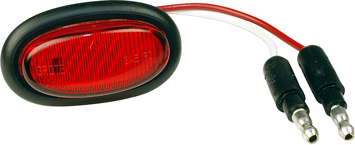 GROTE Micronova Oval Led Red W/Grommet 47962
