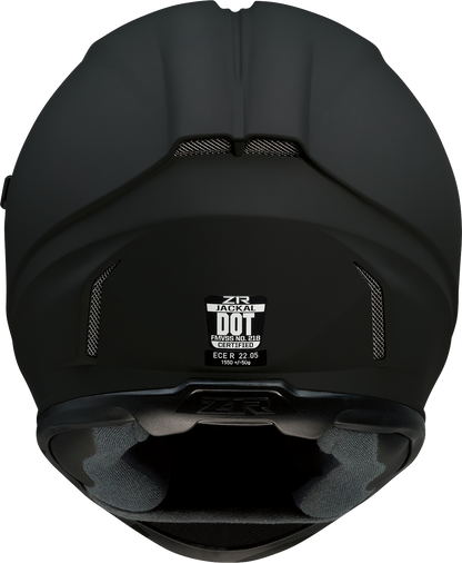 Z1R Jackal Helmet - Flat Black - Smoke - Small 0101-13993