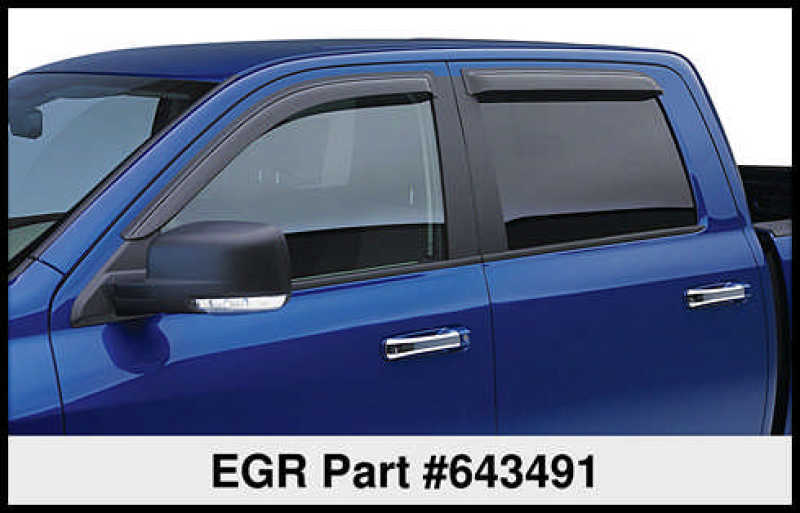 EGR 15+ Ford F150 Crew Cab Tape-On Window Visors - Set of 4 643491