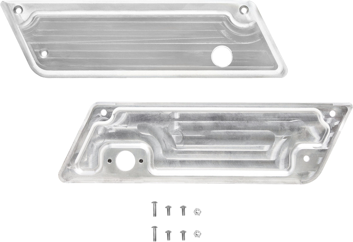 NOMADICBillet Bag Latch Covers Raw 99-13 Flt/Flht/Flhr/Fltr/FlhxN-BLC-3