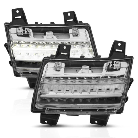 ANZO 18-19 Jeep Wrangler JL Halogen Chrome Clear w/ Sequential Signal 511083