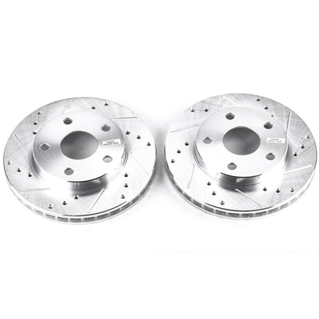 Power Stop 91-95 Toyota MR2 Front Evolution Drilled & Slotted Rotors - Pair JBR590XPR