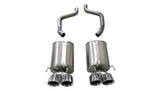Corsa 05-08 Chevrolet Corvette (C6) 6.0L/6.2L Polished Sport Axle-Back Exhaust w/4.5in Tips 21009