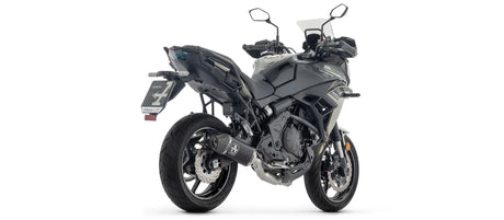 Arrow  Kawasaki  Z650 / Ninja 650 / Versys 650 E5+ 2025 Full System With Veloce Aluminium Dark Silencer - 77501van