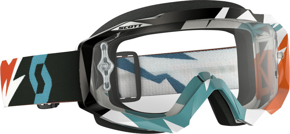 SCOTT Hustle Goggle Cracked Orange/Turquoise 240587-4980113