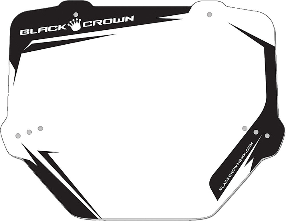 BLACK CROWN Sx Pro Number Plate (Black) BC-SXP-BK