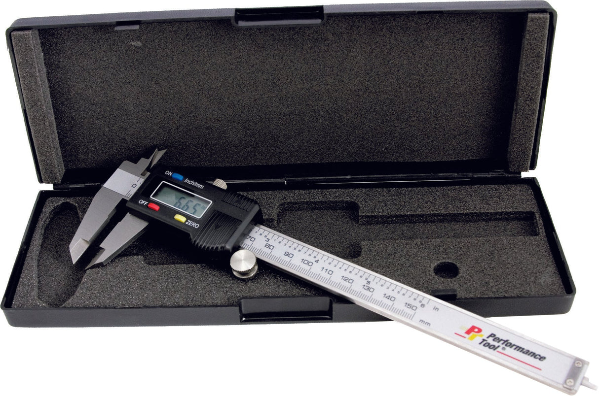 PERFORMANCE TOOLDigital Caliper 0-6"W80152