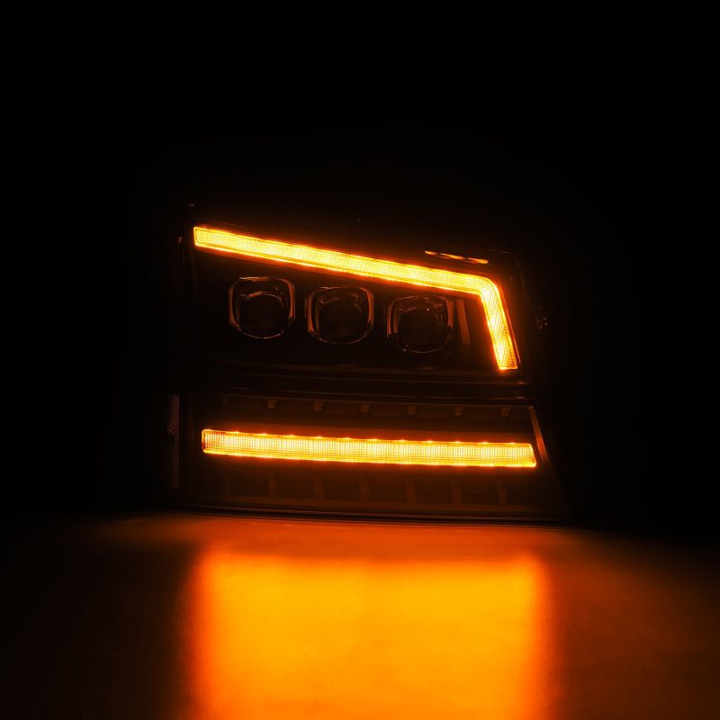 AlphaRex 03-06 Chevy Silverado 1500/2500HD/3500HD/Avalanche Black NOVA LED Proj Headlights 880256