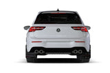 Rally Armor 2022 MK8 Volkswagen Golf GTI/R Red UR Mud Flap w/ White Logo MF80-UR-RD/WH