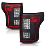ANZO 15-17 Ford F-150 LED Taillights Black w/ Sequential 311293