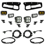 Baja Designs 21-22 Ford Bronco w/Steel Bumper S2 SAE Sportsmen Fog Pkt Light Kit w/Upfitter - Amber 448178UP