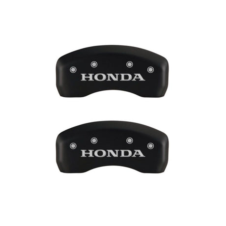 MGP 4 Caliper Covers Engraved Front & Rear Honda Red finish silver ch 20218SHONRD