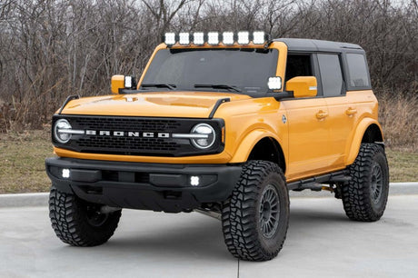 Diode Dynamics Bronco SS5 Pro CrossLink Windshield - White Combo Lightbar Kit DD7264