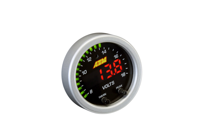 AEM X-Series 8-18V Volt Gauge 30-0303