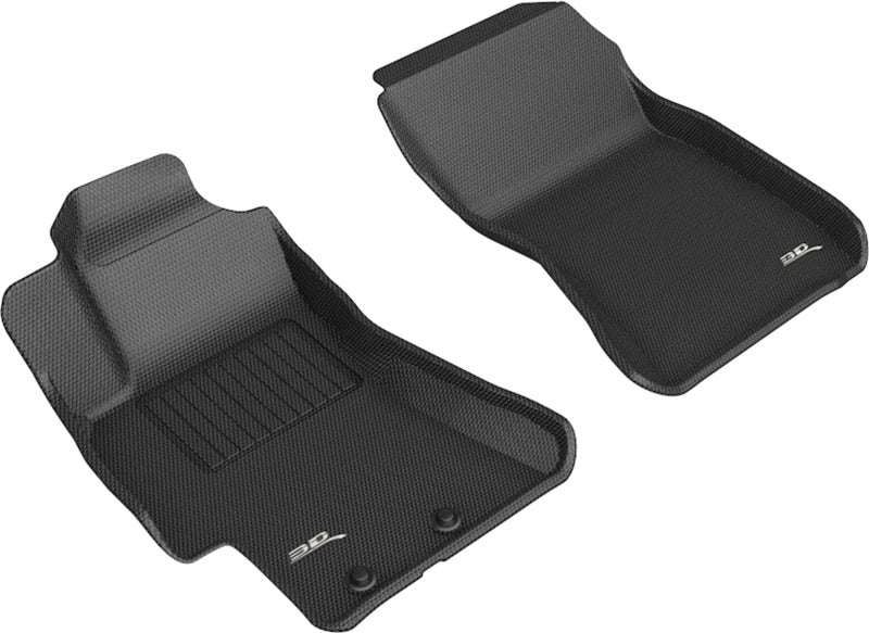 3D MAXpider 08-11 Subaru Impreza / WRX / 08-14 Impreza WRX STI Kagu 1st Row Floormats - Black L1SB02511509