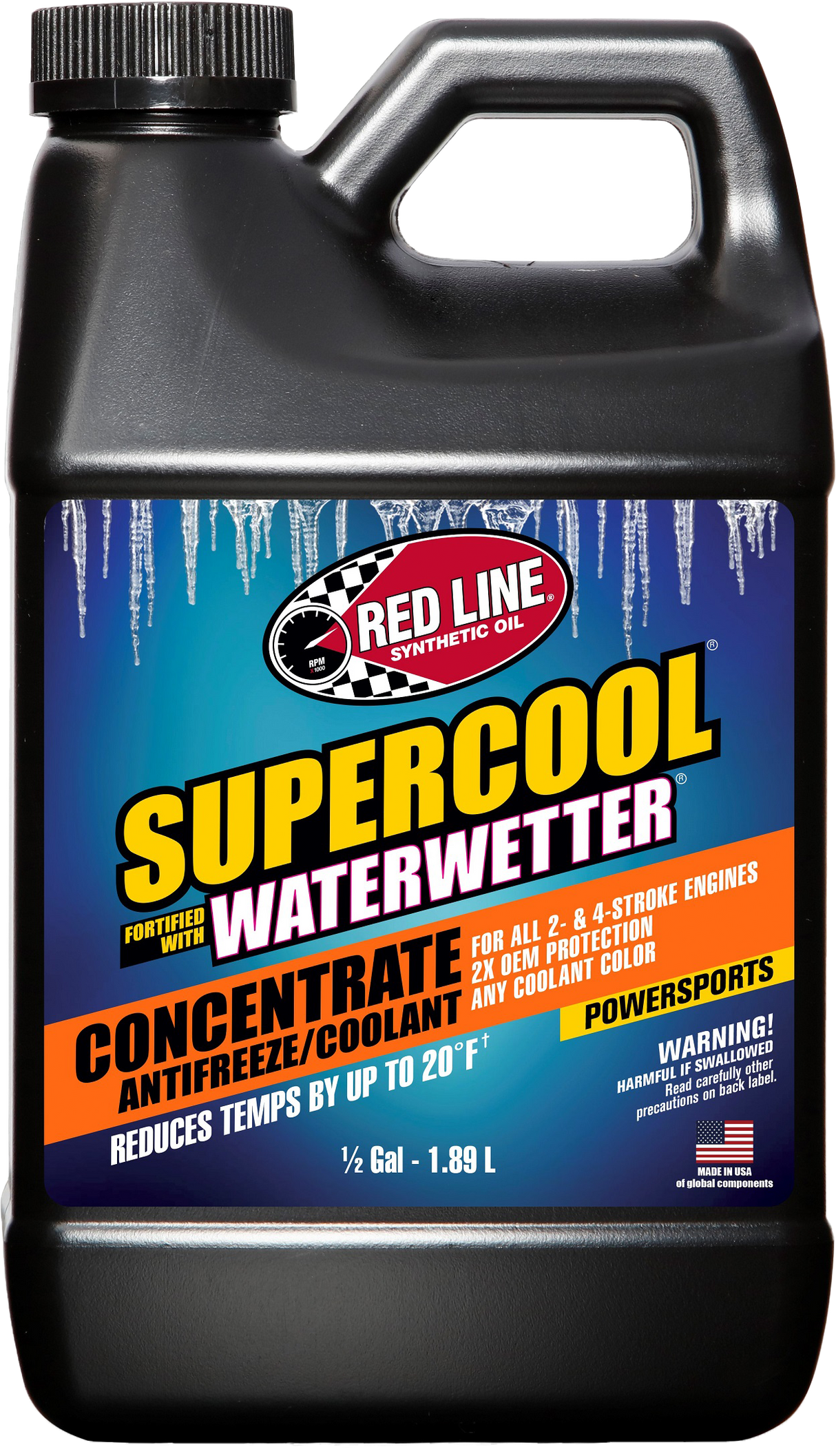 RED LINE Supercool Concentrate 64 Oz Powersports Antifreeze 81235