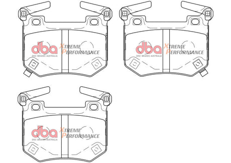 DBA 2018+ Kia Stinger V6 Twin Turbo XP Performance Rear Brake Pads DB15004XP